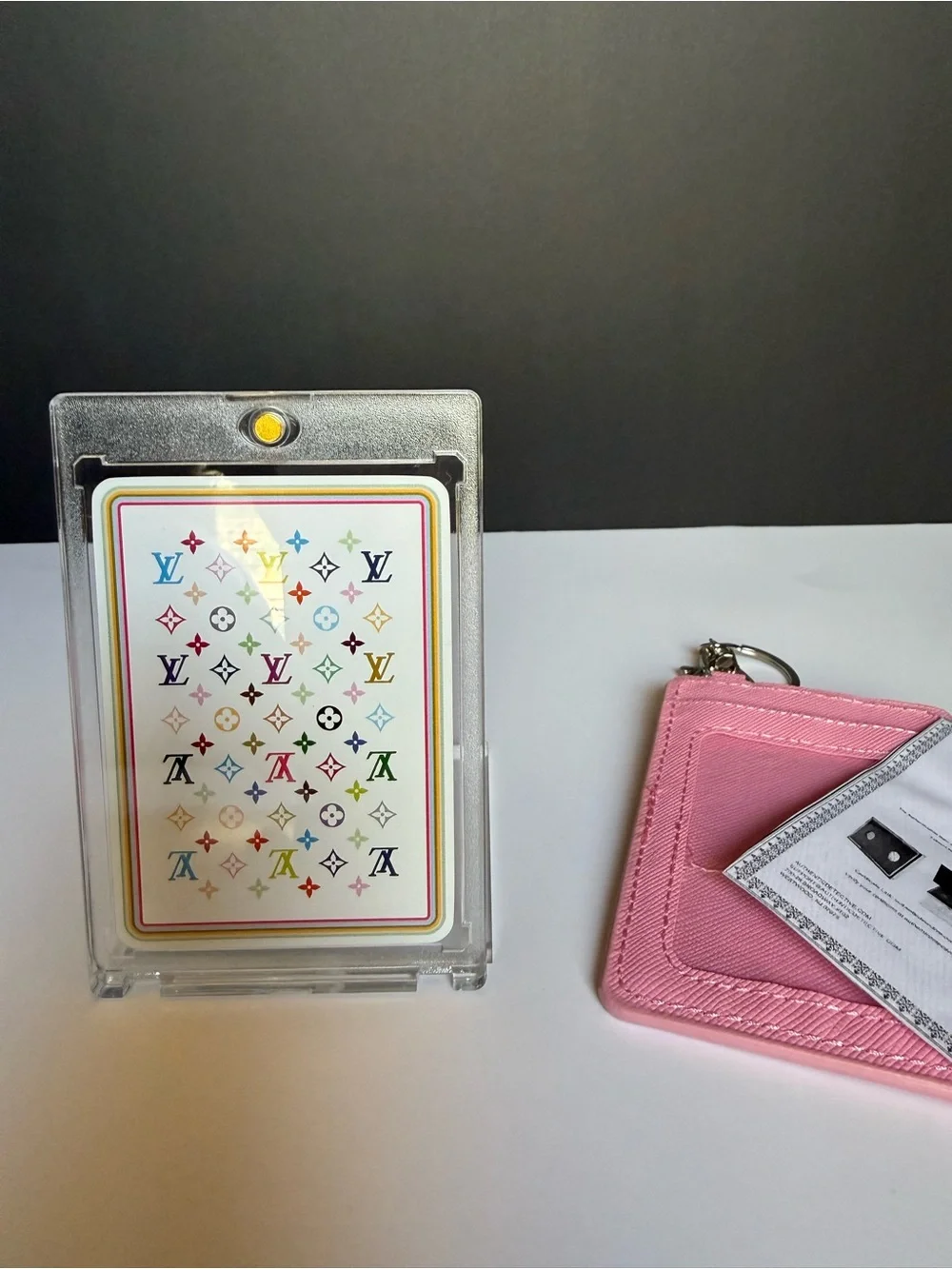 Louis Vuitton Takashi X Murakami Monogram Multicolor Playing Card 9 Hearts w/ CO